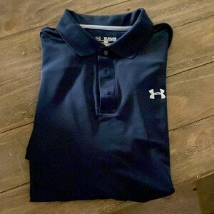 Under armor loose fitting heat gear polo.  XXL